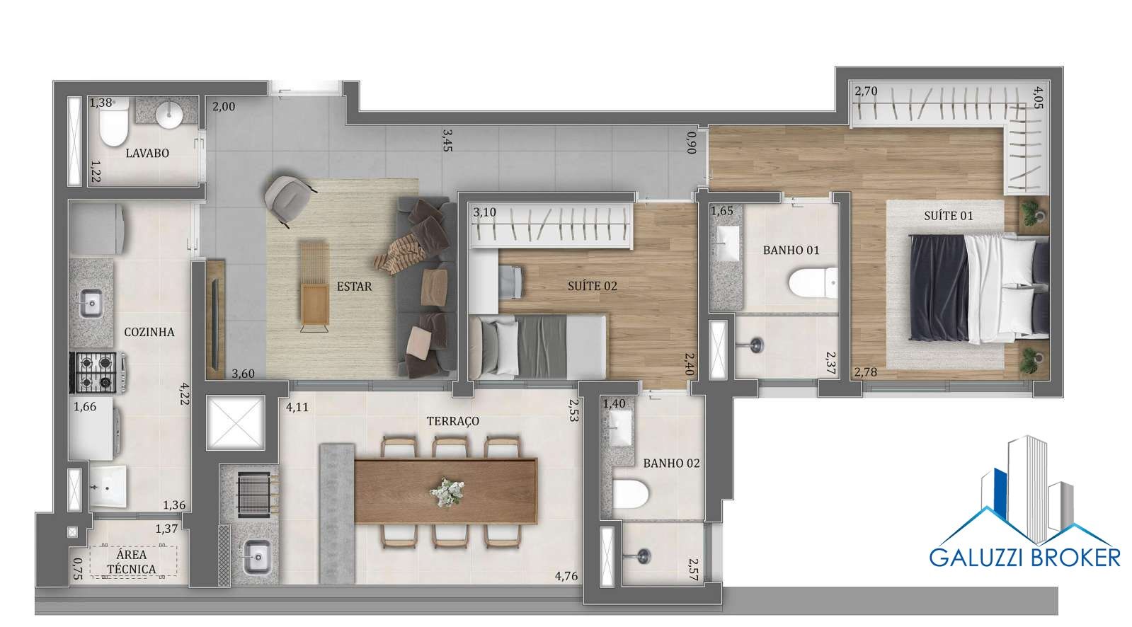 Apartamento Bosque Pitangueiras – Jd.das Perdizes(SP)