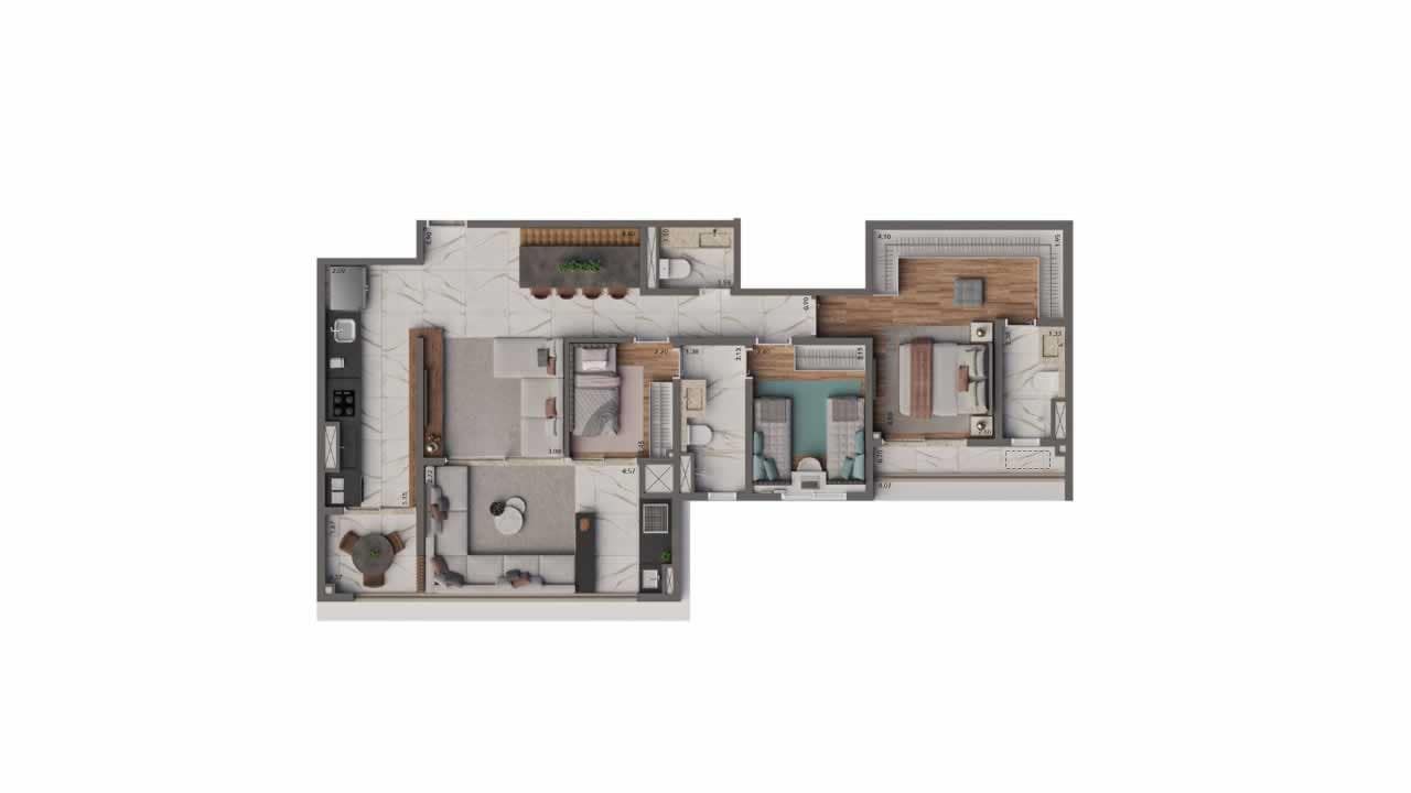 Apartamento a venda no Legacy Paineiras.