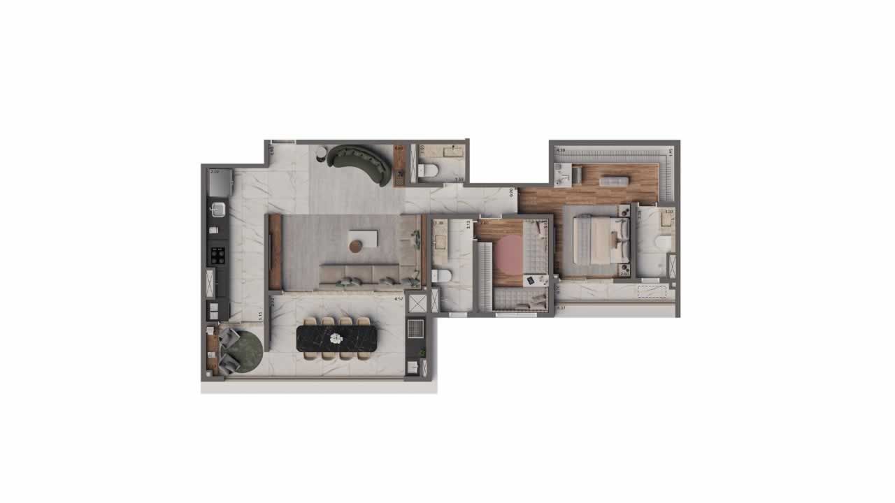 Apartamento a venda no Legacy Paineiras.