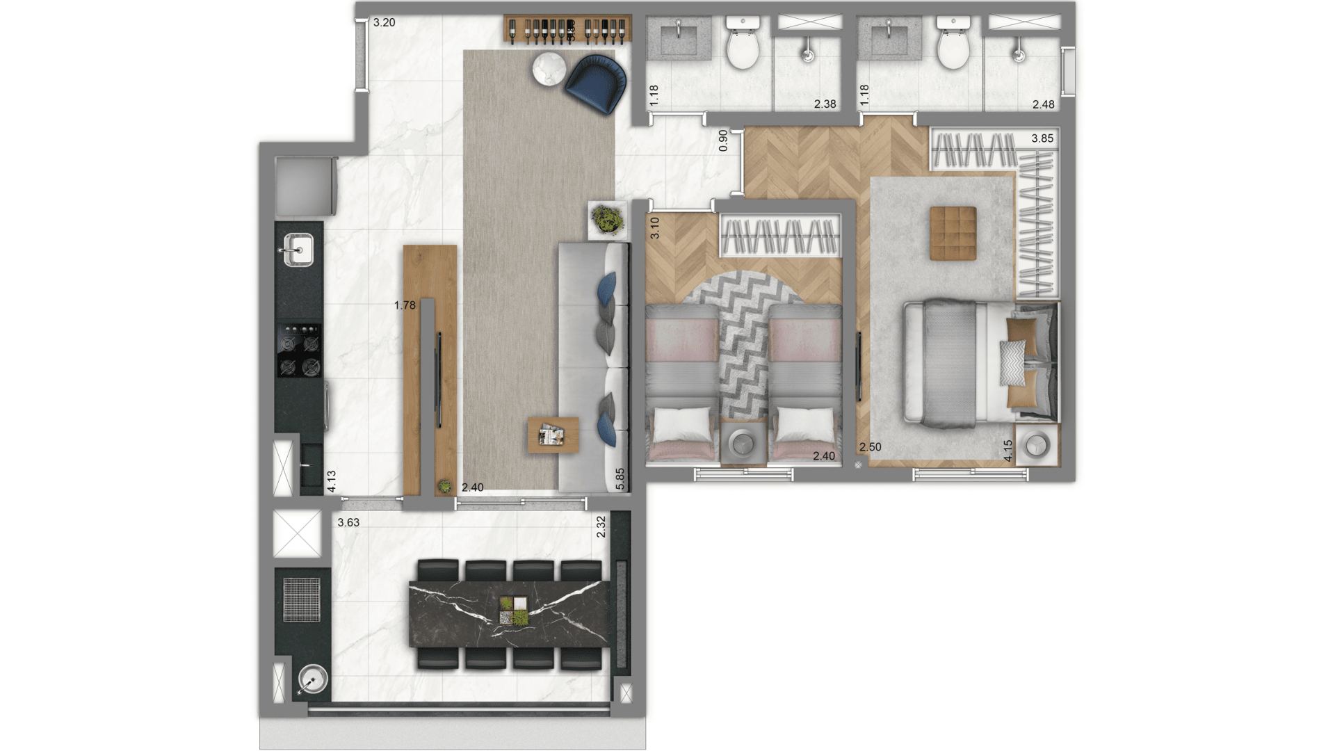 Living Blend – Apartamento em Campinas.