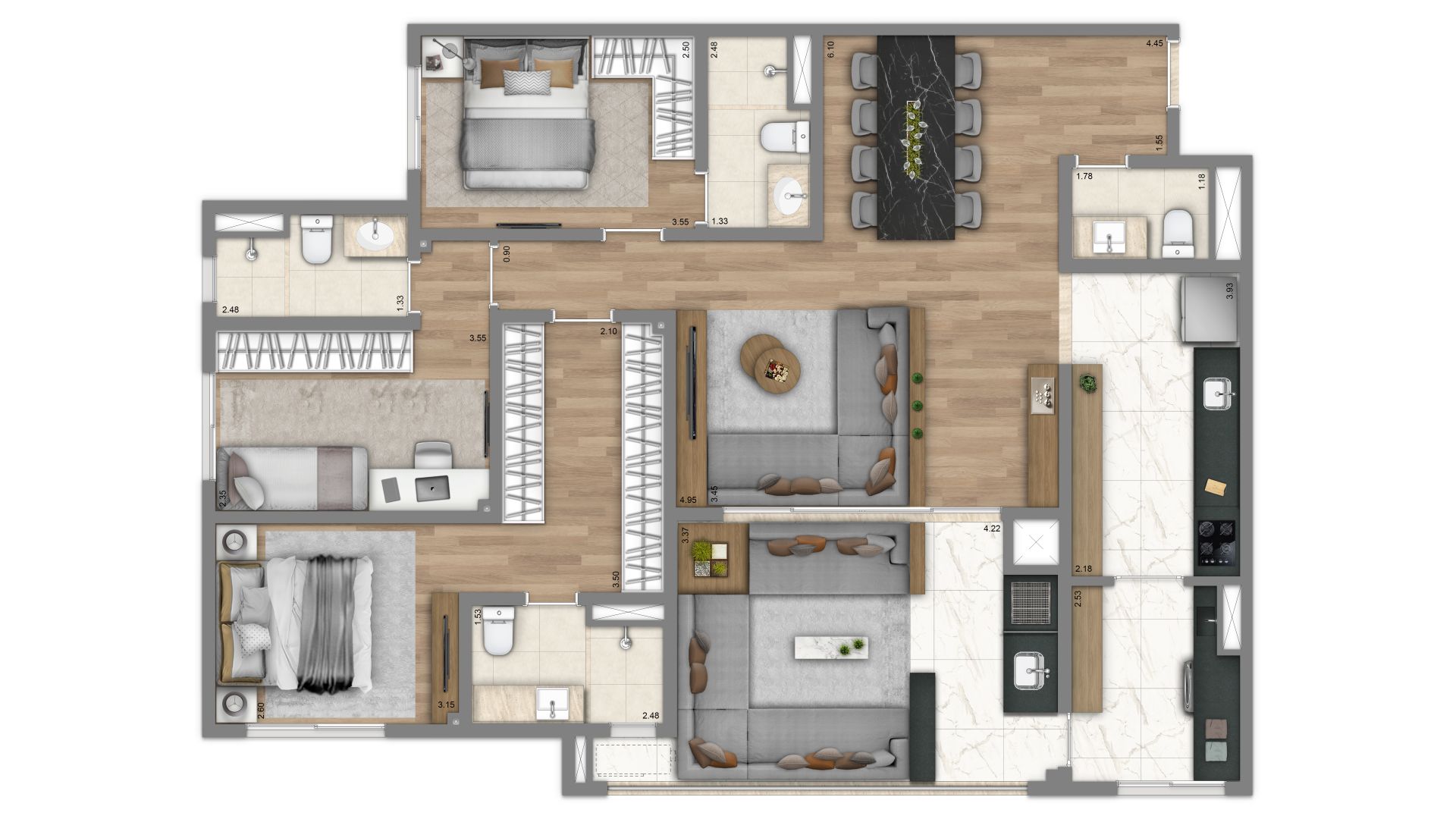 Living Grand Wish Nova Campinas: Apartamento em Campinas – SP