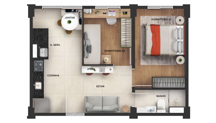 Apartamentos Portal das Quaresmeiras-Campinas – SP
