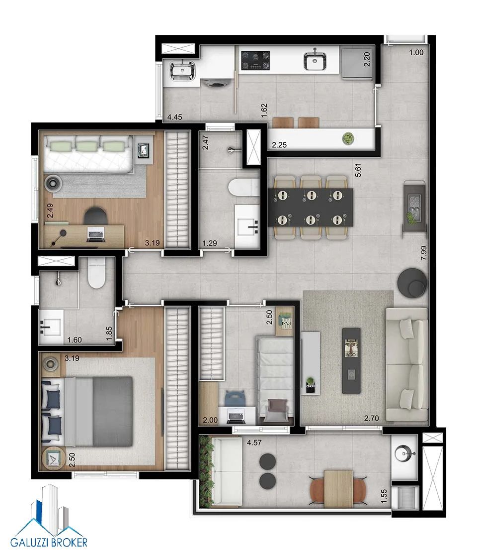 Apartamentos Reserva Perfetto –  Jd.Aurélia – Campinas SP.